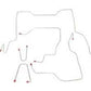 95-00 Chevrolet K2500 Brake Line Kit Ext Cab/Short Bed Stainless Steel