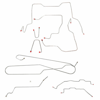 95-00 Chevrolet K2500 Brake Line Kit Ext Cab/Short Bed Stainless Steel - Complete Brake Line Kit Car Part People