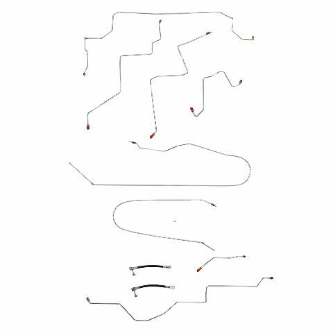 02-05 Dodge Ram 1500 Brake Line Kit 2WD Ext Cab/Short Bed RWABS