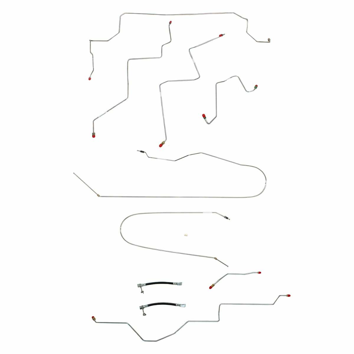 02-05 Dodge Ram 1500 Brake Line Kit 2WD Ext Cab/Short Bed Stainless Steel - Complete Brake Line Kit Car Part People