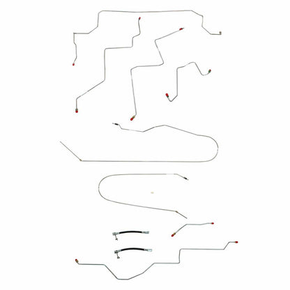 02-05 Dodge Ram 1500 Brake Line Kit 2WD Ext Cab/Short Bed Stainless Steel - Complete Brake Line Kit Car Part People