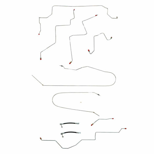 02-05 Dodge Ram 1500 Brake Line Kit 2WD Ext Cab/Short Bed Stainless Steel - Complete Brake Line Kit Car Part People