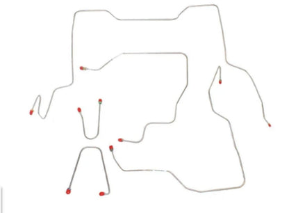 02-04 Ford F-250 SD Brake Line Kit Crew Cab/Short Bed Steel CBK0085OM - Complete Brake Line Kit Car Part People