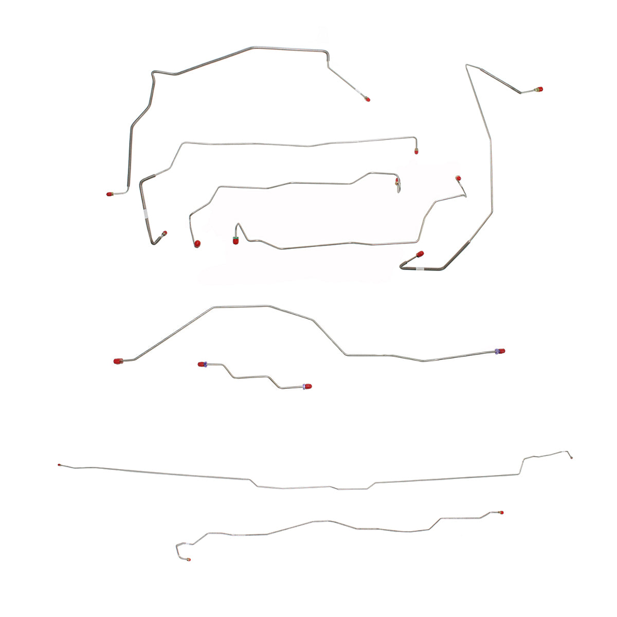 2002-04 Ford F-250 SD Complete Brake Line Kit Crew Cab/Short Bed Stainless CBK0085SS