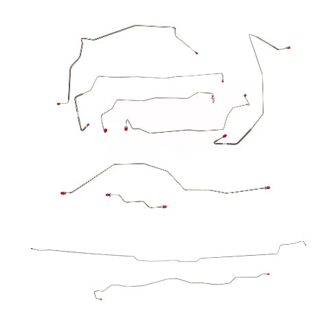 2002-04 Ford F-250 SD Complete Brake Line Kit Crew Cab/Short Bed Stainless CBK0085SS