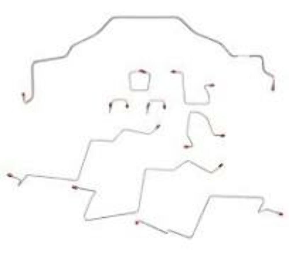 01-02 Dodge Ram 3500 Brake Line Kit 2WD Ext Cab/Long Bed Stainless Steel - Complete Brake Line Kit Car Part People