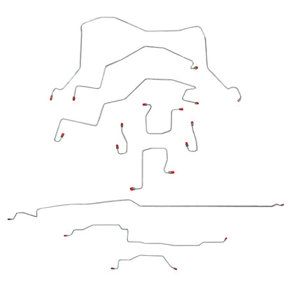 1998-2001 Dodge Ram 1500 Complete Brake Line Kit 4WD Reg Cab/Short Bed Stainless