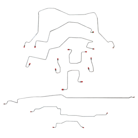 1998-2001 Dodge Ram 1500 Complete Brake Line Kit 4WD Reg Cab/Short Bed Stainless