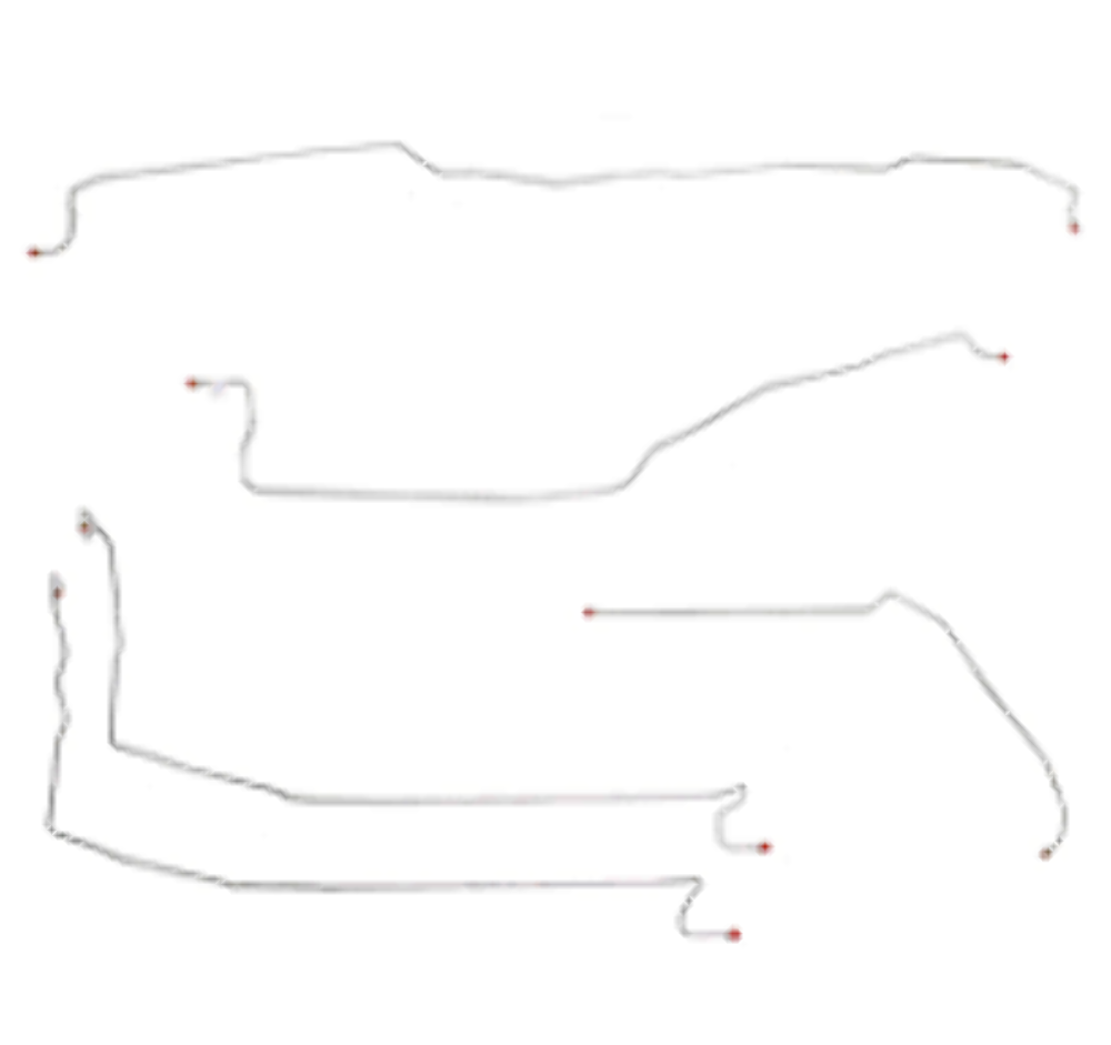 99-02 Chevrolet Silverado 1500 Brake Line Kit 4WD Ext Cab/Long Bed - Complete Brake Line Kit Car Part People