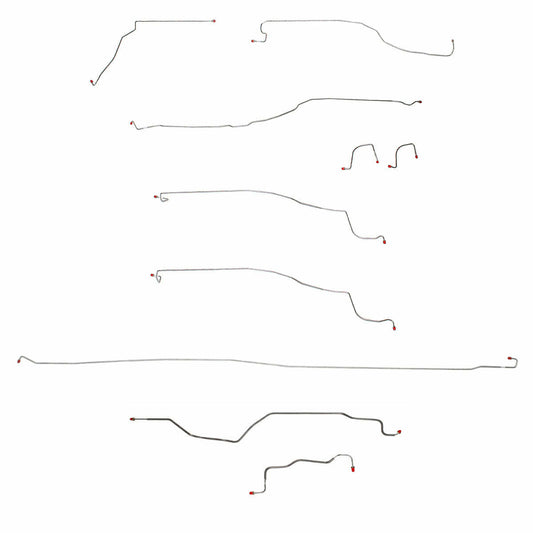 03-04 GMC Sierra 1500 Brake Line Kit 4WD Reg Cab/Long Bed - Complete Brake Line Kit Car Part People