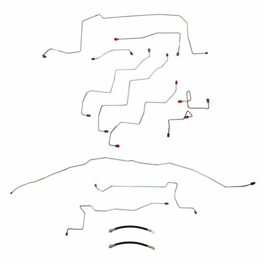 02-03 Durango RT 4WD Disc Brakes Complete Brake Line Kit Steel CBK0096OM - Complete Brake Line Kit Car Part People