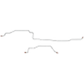 02-03 Durango RT, 4wd, Disc Brakes; Complete Brake Line Kit; S/S; CBK0096SS - Complete Brake Line Kit Car Part People