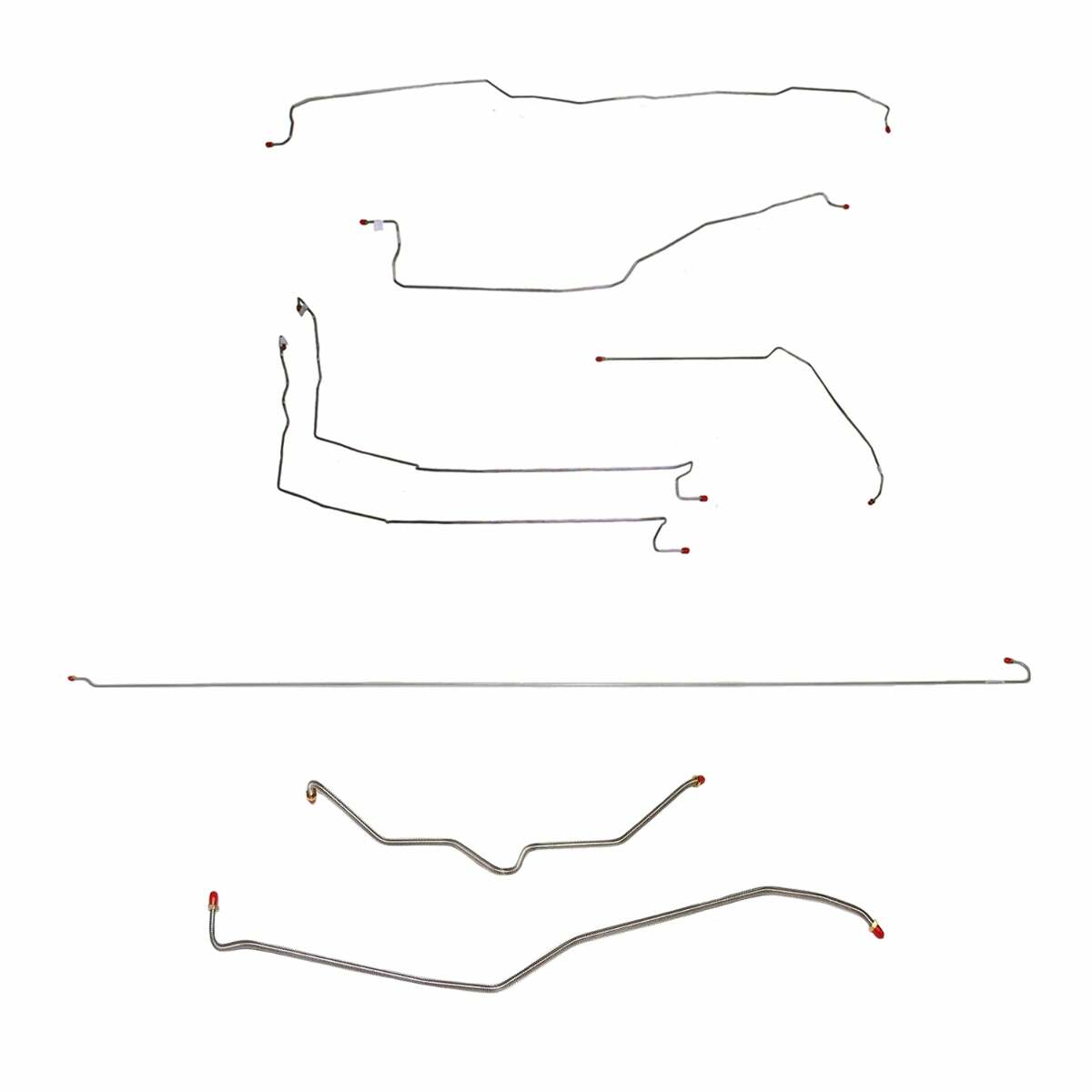 01-07 Chevrolet Silverado 2500 HD Ext Cab/Long Bed Stainless Steel - Complete Brake Line Kit Car Part People