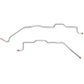95-00 GMC Sierra K2500 Brake Line Kit Ext Cab/Short Bed Stainless Steel