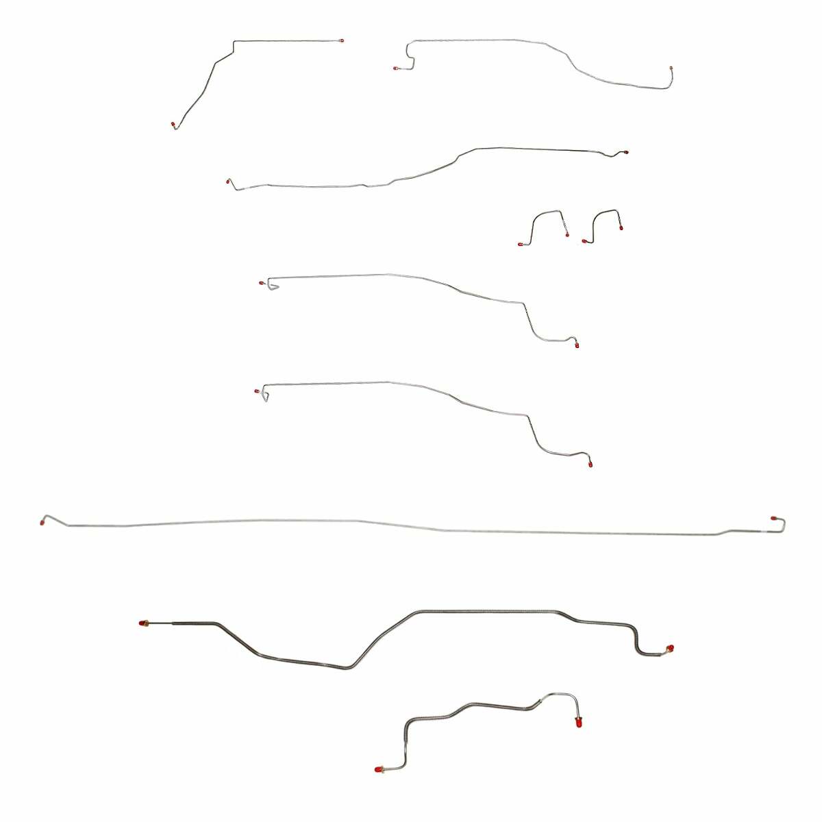 03-04 Chevrolet Silverado 1500 Brake Line Kit 2WD Stainless Steel - Complete Brake Line Kit Car Part People