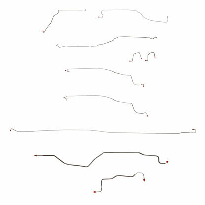 03-04 Chevrolet Silverado 1500 Brake Line Kit 2WD Stainless Steel - Complete Brake Line Kit Car Part People