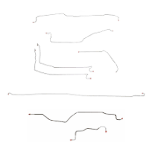 99-02 Chevrolet Silverado 1500 2WD Reg Cab/Long Bed Stainless Steel - Complete Brake Line Kit Car Part People