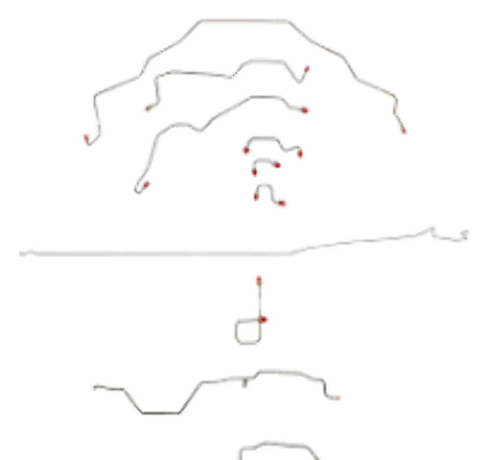95-97 Dodge Ram 3500 Brake Line Kit 2WD Reg Cab/Long Bed RWABS
