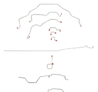 95-97 Dodge Ram 3500 Brake Line Kit 2WD Reg Cab/Long Bed RWABS