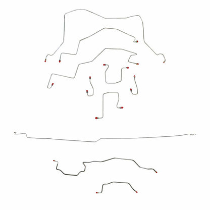 98-01 Dodge Dodge Ram 3500 Brake Line Kit 4WD Ext Cab/Long Bed RWABS Dually - Complete Brake Line Kit Car Part People