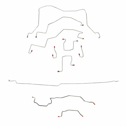 98-01 Dodge Dodge Ram 3500 Brake Line Kit 4WD Ext Cab/Long Bed RWABS Dually - Complete Brake Line Kit Car Part People