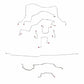 98-01 Dodge Dodge Ram 3500 Brake Line Kit 4WD Ext Cab/Long Bed RWABS Dually