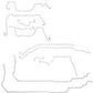 00-05 Chevrolet Cavalier Brake Line Kit Stainless Steel