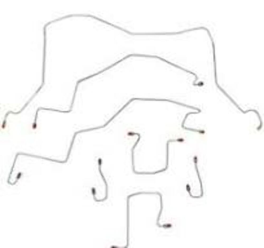 98-01 Dodge Ram 2500 Brake Line Kit 4x4 Ext Cab/Long Bed Stainless Steel - Complete Brake Line Kit Car Part People