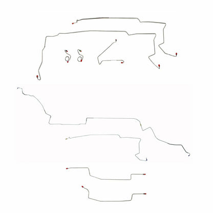 87-93 Ford Mustang Brake Line Kit With Sub Frame Connectors - Complete Brake Line Kit Car Part People