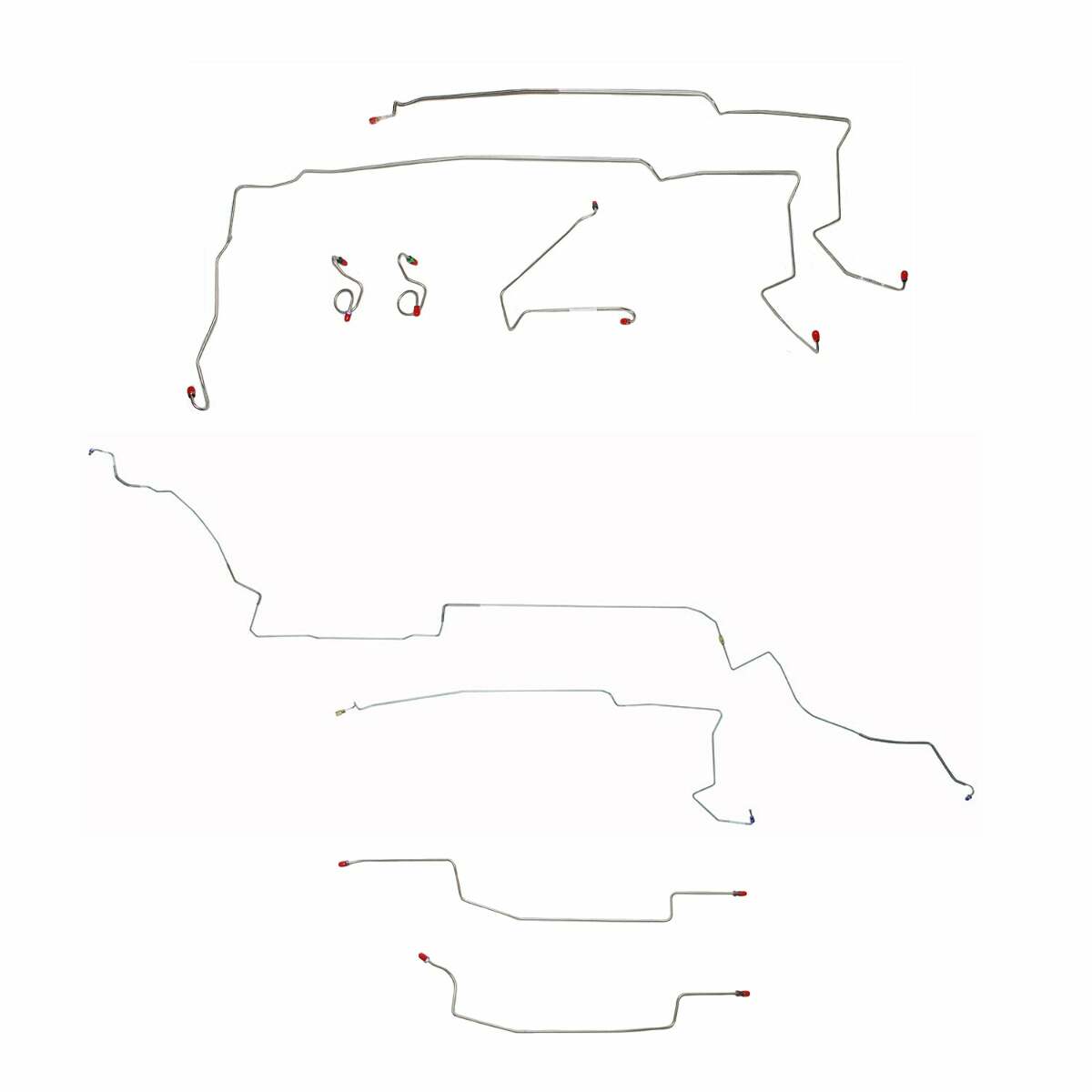 87-93 Ford Mustang Brake Line Kit Stainless Steel - Complete Brake Line Kit Car Part People
