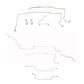 87-93 Ford Mustang Brake Line Kit  Stainless Steel