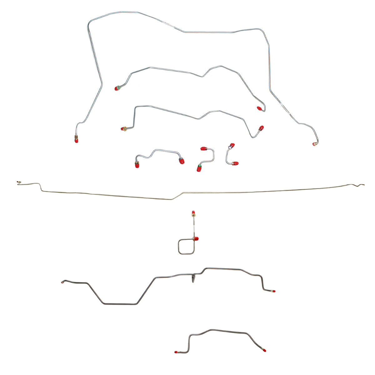 95-97 Dodge Ram 2500 Brake Line Kit 4WD Ext Cab/Long Bed RWABS Manual Trans CBK0120OM - Complete Brake Line Kit Car Part People