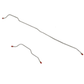 1965-66 Ford Mustang Complete Brake Line Kit Dual Exhaust Disc Brake - CBK0127OM
