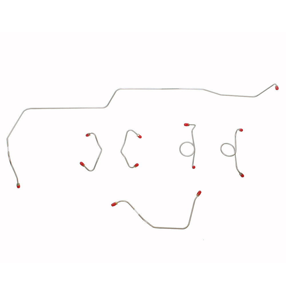 1965-66 Ford Mustang Complete Brake Line Kit Dual Exhaust Disc Brake CBK0127OM