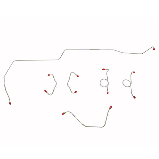 1965-66 Ford Mustang Complete Brake Line Kit Dual Exhaust Disc Brake CBK0127OM