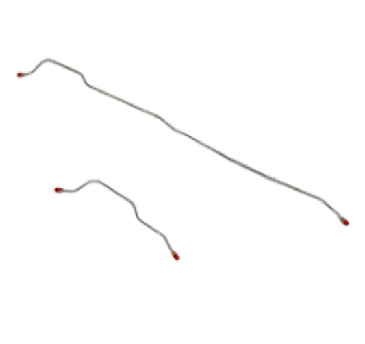 65-66 Ford Mustang, Dual Exhaust; Disc Brake Complete Brake Line CBK0127SS - Complete Brake Line Kit Car Part People