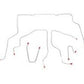 1995-98 GM K1500 Complete Brake Line Kit Reg Cab Short Bed SRW Steel CBK0128OM