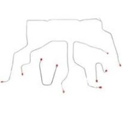 1995-98 GM K1500 Complete Brake Line Kit Reg Cab Short Bed SRW Steel CBK0128OM