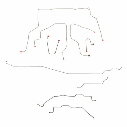 1995-98 GMC K1500 Ccomplete Brake Line Kit Reg Cab / Short Bed - CBK0128OM - Complete Brake Line Kit Car Part People