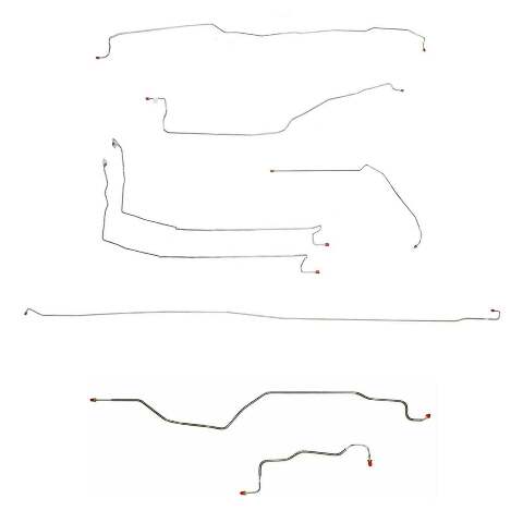 Complete Brake Line Kit for 99-02 Chevy Silverado 4WD Reg CabShort Bed-CBK0130OM