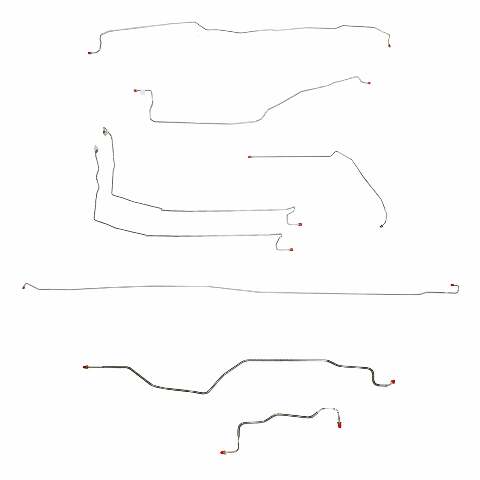 1999-02 Chevrolet Silverado Brake Line 4WD Reg Cab 78 Bed Stainless - CBK0130SS