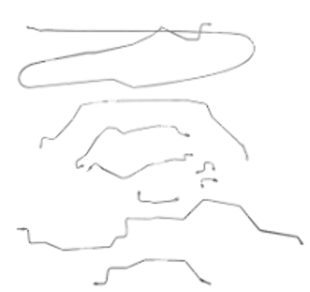 94-97 Dodge Ram 1500 Brake Line Kit 2WD Ext Cab/Long Bed RWABS - Complete Brake Line Kit Car Part People