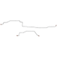 1999-04 Ford Mustang GT 4.6L V8 Complete Brake Line Traction Control - CBK0135OM - Complete Brake Line Kit Car Part People