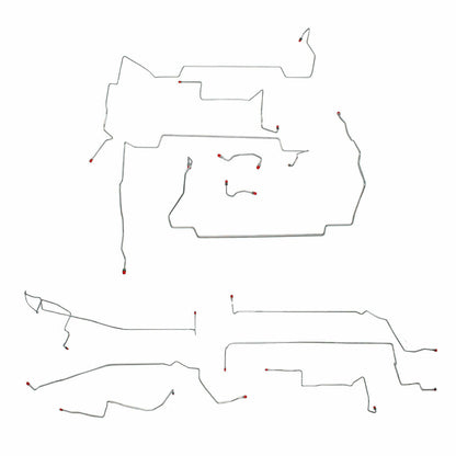 1999-04 Ford Mustang GT 4.6L V8 Complete Brake Line Traction Control - CBK0135OM - Complete Brake Line Kit Car Part People