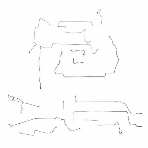 1999-04 Ford Mustang GT 4.6L V8 Complete Brake Line Traction Control - CBK0135OM
