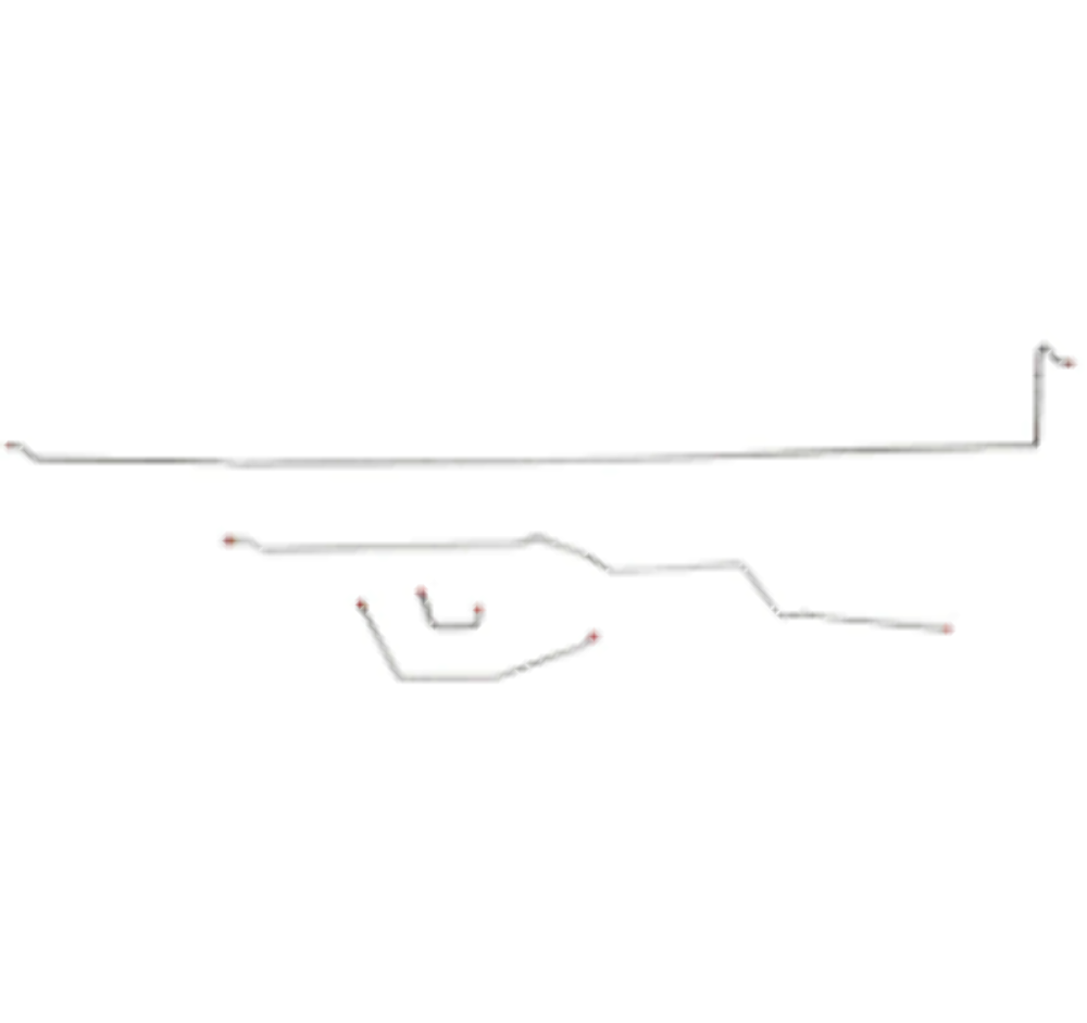 1981-86 GMC K3500 Complete Brake Line Kit No ABS Crew Cab Long Bed - CBK0136SS - Complete Brake Line Kit Car Part People