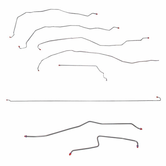 Fits 01-07 GM 3500 Dually Crew Cab Long Bed Complete Brake Line-CBK0137SS - Complete Brake Line Kit Car Part People