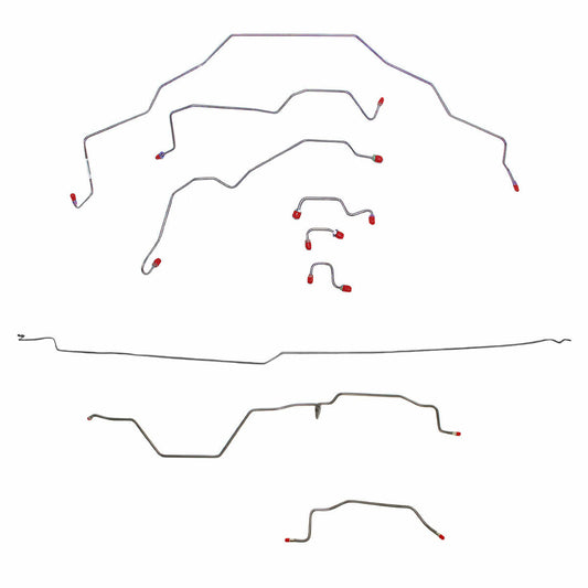 1995-97 Dodge Ram 2500 Brake Line Kit 2WD Rear ABS Quad Cab Long Bed - CBK0139SS
