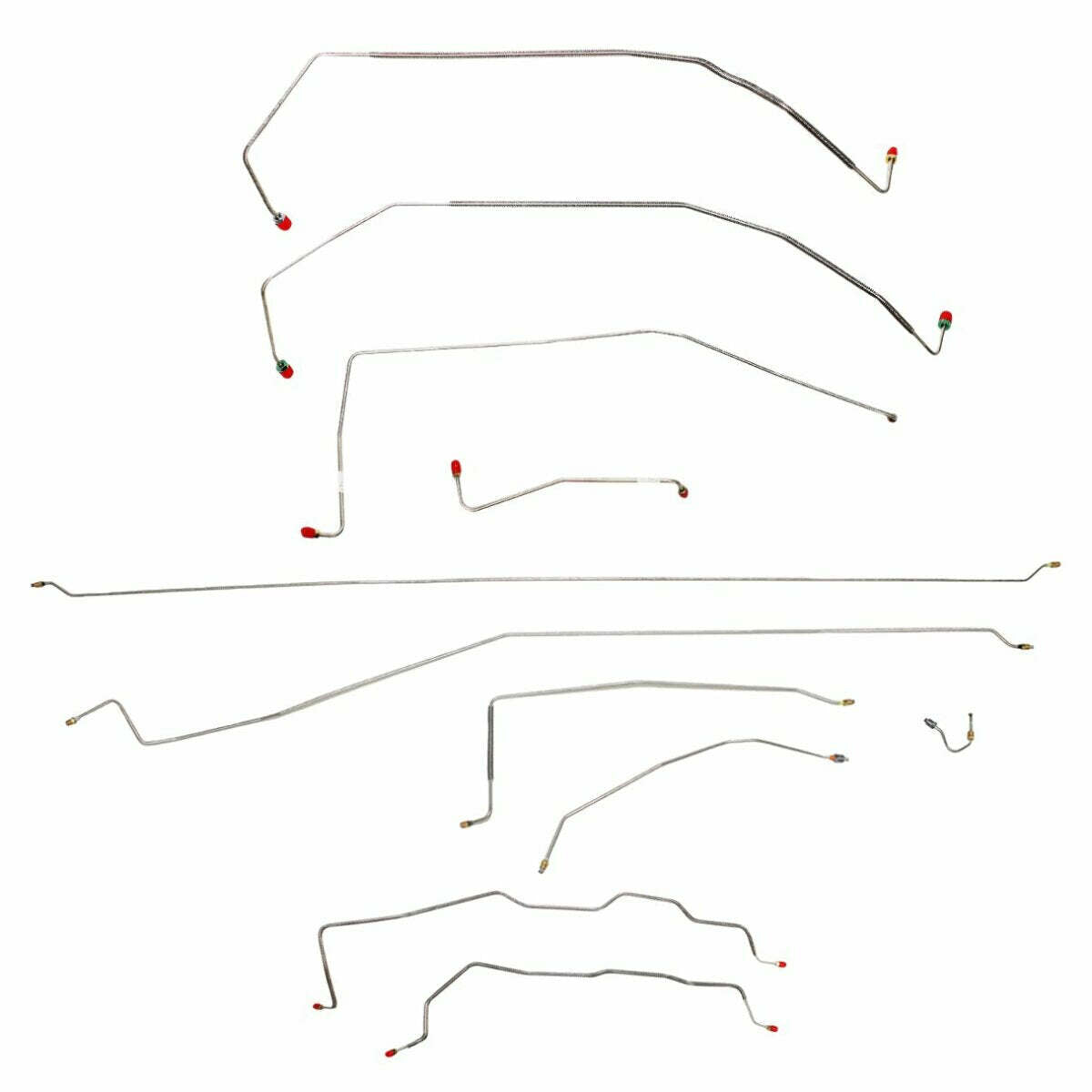 1987-91 Chevrolet R3500 Complete Brake Line Set 2wd Crew Cab Long Bed -CBK0152OM - Complete Brake Line Kit Car Part People