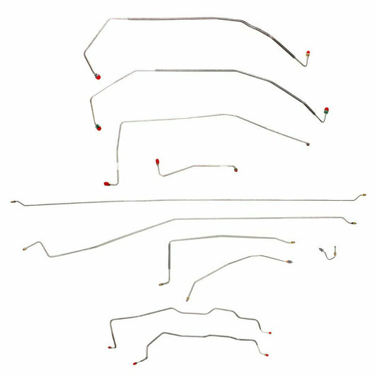 1987-91 Chevrolet R3500 Complete Brake Line Set 2wd Crew Cab Long Bed -CBK0152OM - Complete Brake Line Kit Car Part People